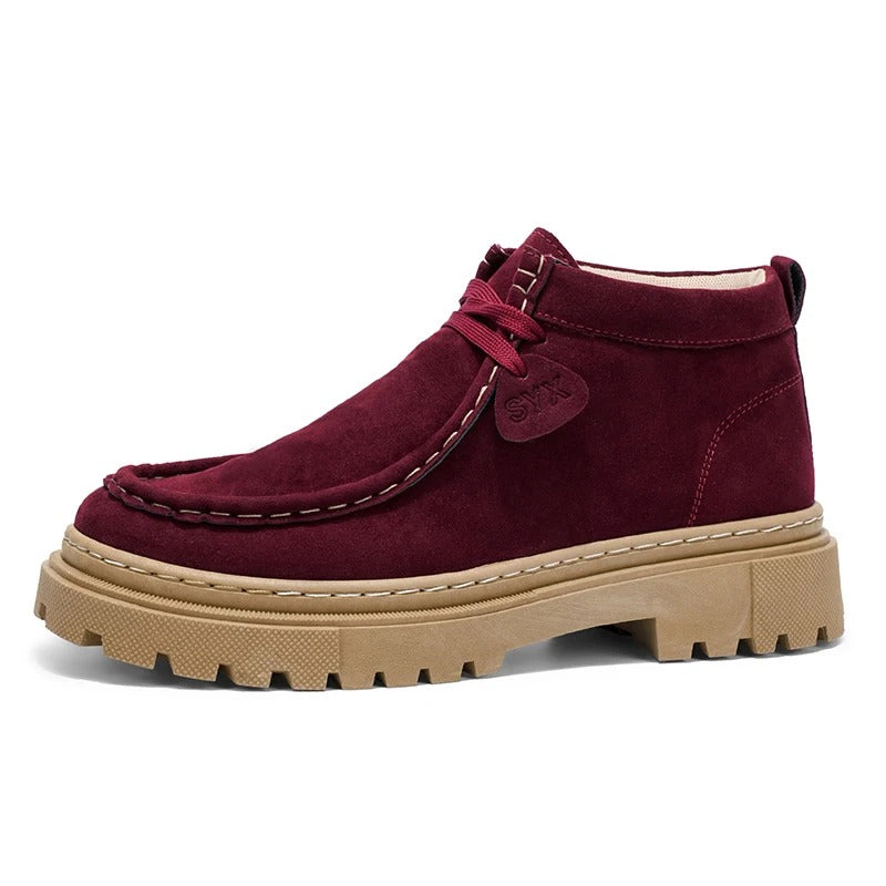 Sarthan Ridgeway Suede Platform Boots