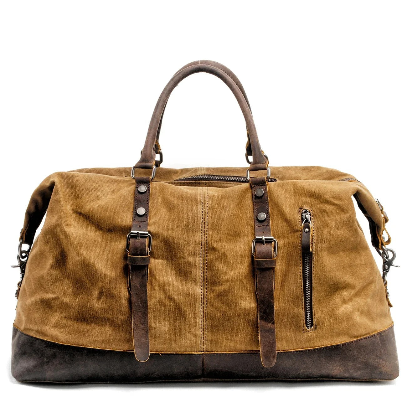 Sarthan Kingsmoor Canvas & Leather Travel Duffle Bag