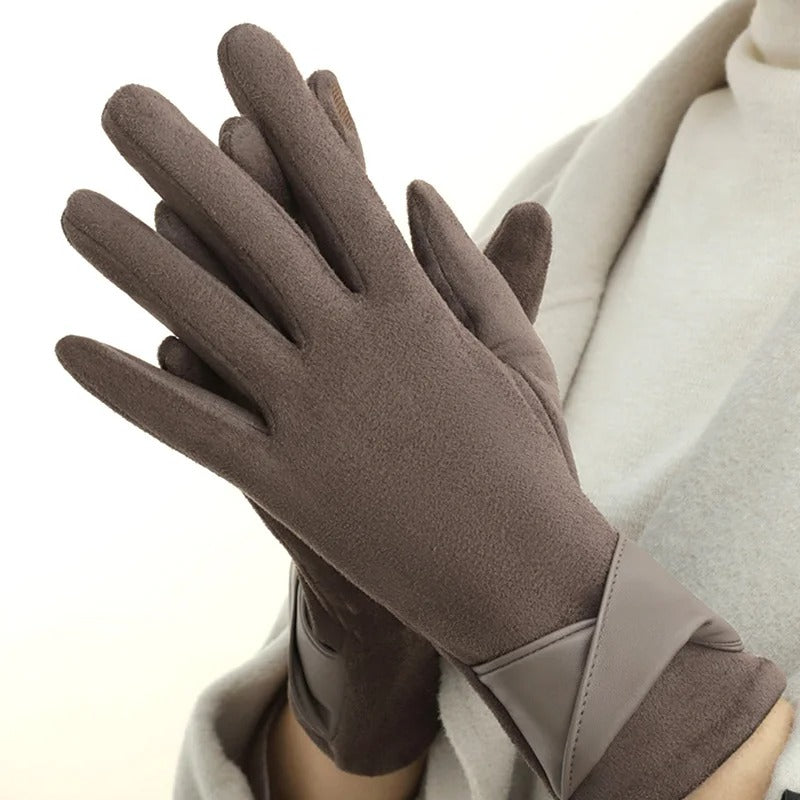 Sarthan Elowen Suede Touchscreen Winter Gloves