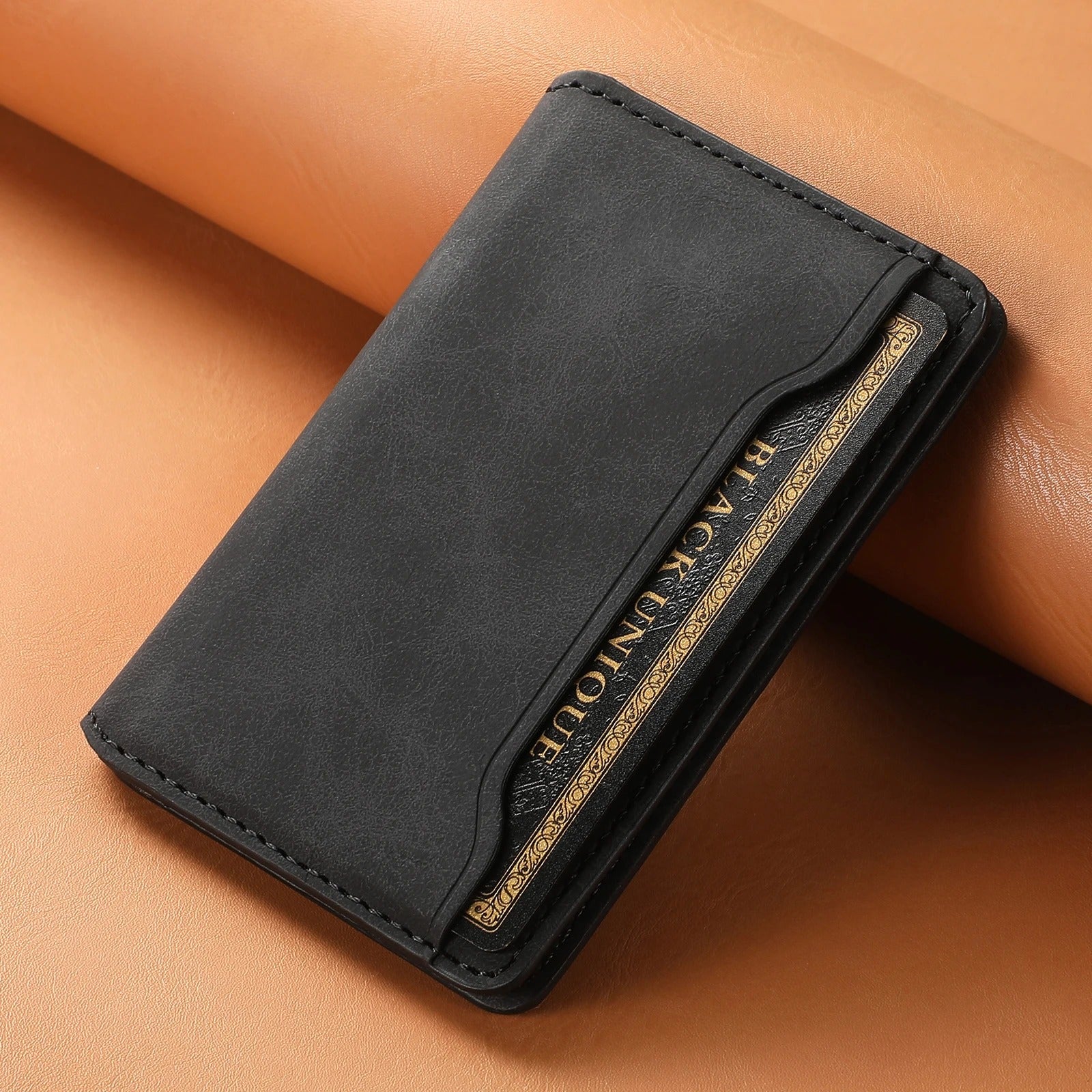 Sarthan Magnetic Leather Card Wallet – 3 Slots