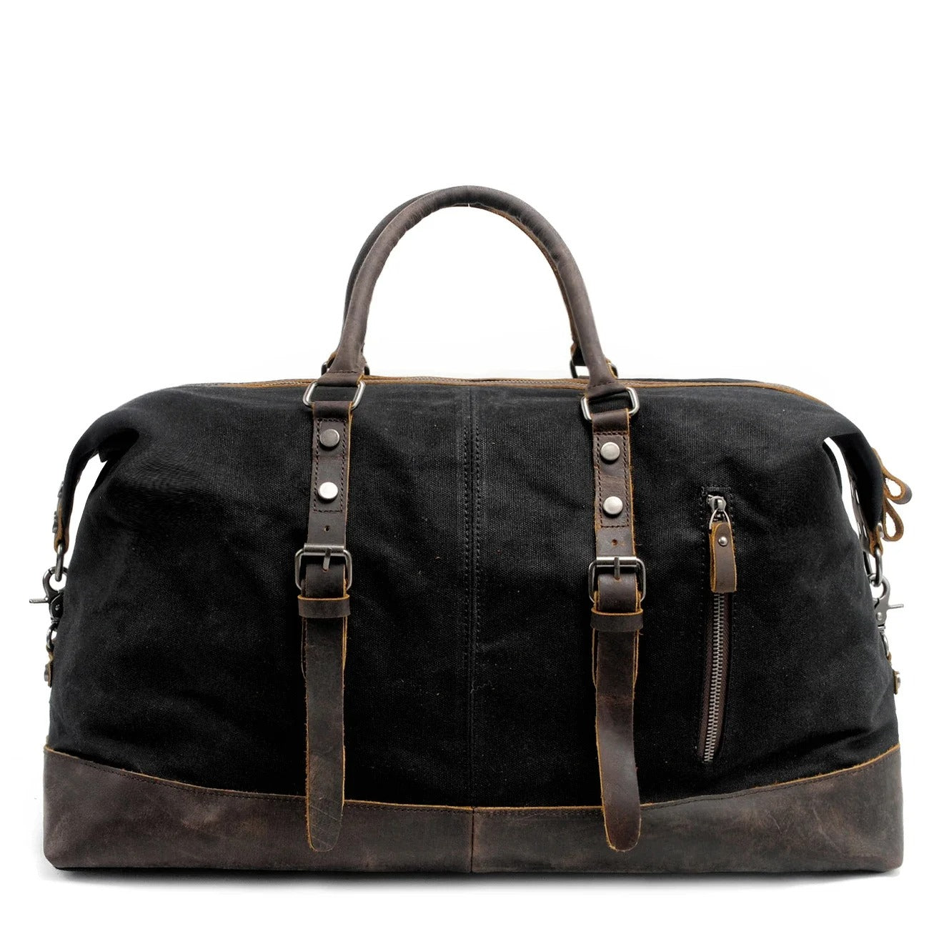 Sarthan Kingsmoor Canvas & Leather Travel Duffle Bag