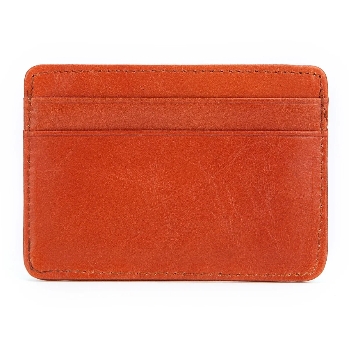 Sarthan Slim Cowhide Leather Card & Coin Wallet